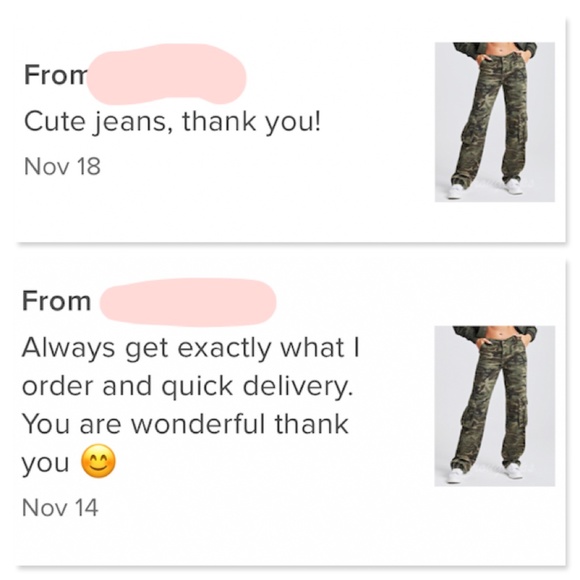 Green Camouflage Cargo Pants Mid Rise Waist with Pockets - Picture 7 of 9